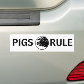 Schwein-Regel-Autoaufkleber Autoaufkleber (Auf Auto)