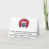 Schwein-riechende Blume Karte (Rückseite)