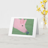 Schwein-riechende Blume Karte (Gelbe Blume)