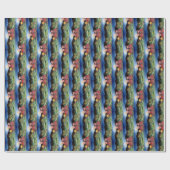 Schwein - Romantisches Nachtmondschleifpapier Geschenkpapier (Flach)