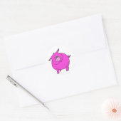 Schwein Runder Aufkleber (Umschlag)