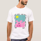 Schwein sagt Oink T-Shirts und Geschenke (Vorderseite)