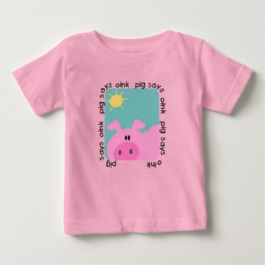 Schwein sagt Oink T-Shirts und Geschenke (Vorderseite)