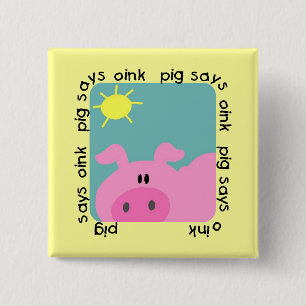 Schwein sagt Oink T-Shirts und Geschenke Button