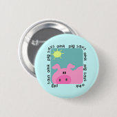 Schwein sagt Oink T-Shirts und Geschenke Button (Vorne & Hinten)