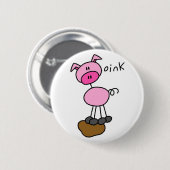 Schwein sagt Oink T - Shirts und Geschenke Button (Vorne & Hinten)
