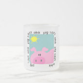 Schwein sagt Oink T - Shirts und Geschenke Mattglastasse (Mittel)