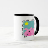 Schwein sagt Oink T - Shirts und Geschenke Tasse (VorderseiteRechts)
