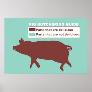 Schwein-schlachtendes Führer-Plakat Poster