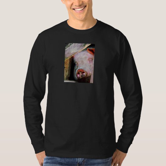 Schwein-Schlafen T-Shirt (Vorderseite)