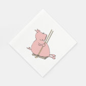 Schwein Serviette (Ecke)