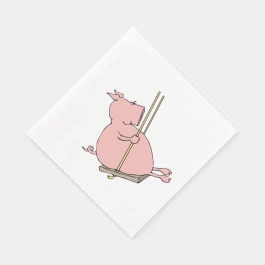 Schwein Serviette (Ecke)