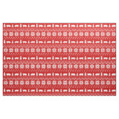 Schwein-Silhouette-Weihnachtsmuster Stoff (Fat Quarter (45,7 x 55,9 cm))