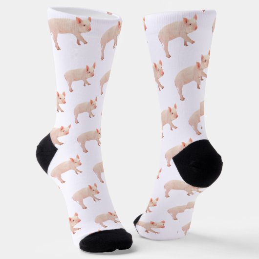 Schwein Socken (Gewinkelt)