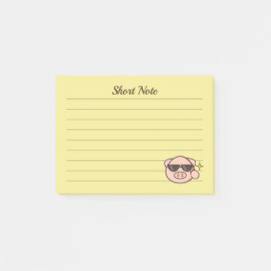 Schwein-Sonnenbrille Post-it Klebezettel