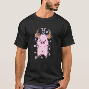 Schwein Stier Sternzeichen T-Shirt