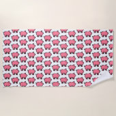 Schwein Strandtuch (Vorderseite)
