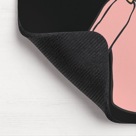 Schwein Tier ASL Handgesture Deaf Hörverlust Awar Mousepad (Ecke)