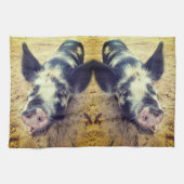 Schwein Tier Geschirrtuch (Horizontal)