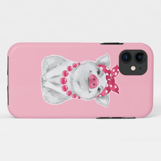 Schwein tragender Bandana Case-Mate iPhone Hülle (Rückseite (Horizontal))
