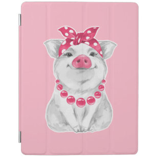 Schwein tragender Bandana iPad Hülle