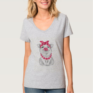 Schwein tragender Bandana T-Shirt