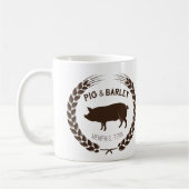 Schwein-u. Gersten-Tasse Kaffeetasse (Links)