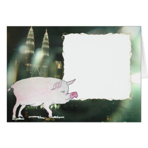 Schwein u. Twin Tower Malaysias Petronas