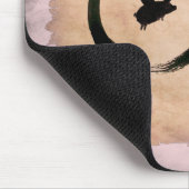 Schwein und Hoffnung in chinesischer Kalligraphie Mousepad (Ecke)