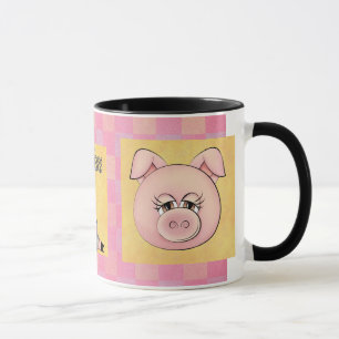 Schwein- und Kuss-Tasse Tasse