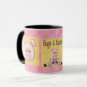 Schwein- und Kuss-Tasse Tasse (Vorderseite Links)
