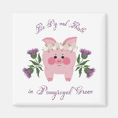 Schwein und Siegel Magnet (Vorne)