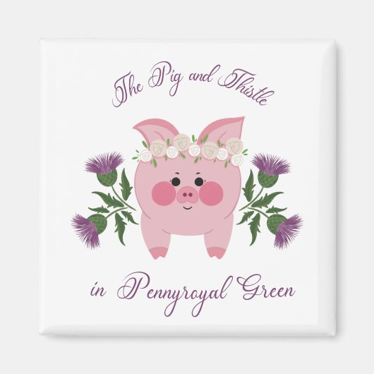 Schwein und Siegel Magnet (Vorne)