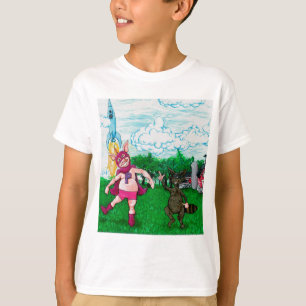 Schwein und Waschbär und ein Rocket T-Shirt