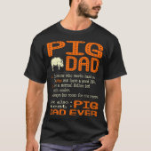 Schwein-Vater mögen normalen Vater viel cooler T-Shirt (Vorderseite)