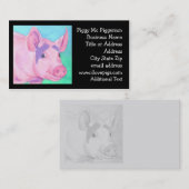 Schwein-Visitenkarte Visitenkarte (Vorne/Hinten)