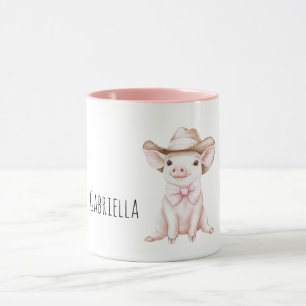 Schwein vom Pink Bow Farm Tasse