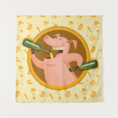 Schwein Wandteppich (Vorderseite)