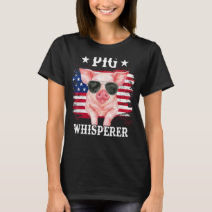 Schwein Whisperpig für Männer Hog Bauer T-Shirt
