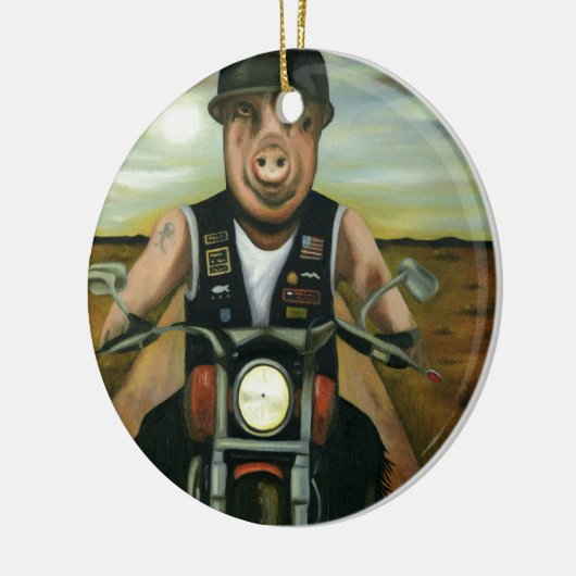 Schwein wild keramikornament (Links)