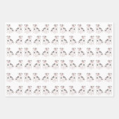 Schwein Wrapping Paper Flat Sheet Set 3 Geschenkpapier Set (Vorderseite 2)