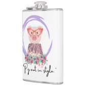 Schwein-Zitat Flachmann (Links)