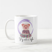 Schwein-Zitat Kaffeetasse (Links)