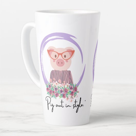 Schwein-Zitat Milchtasse (Linke Ecke)