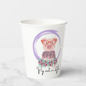 Schwein-Zitat Pappbecher (Rückseite)