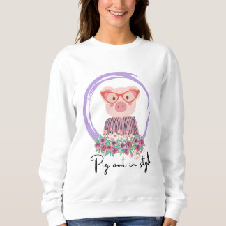 Schwein-Zitat Sweatshirt
