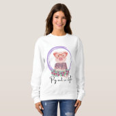 Schwein-Zitat Sweatshirt (Vorne ganz)