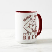 SCHWEIN ZUR BACON-Tasse - wählen Sie Stil & Farbe Tasse (VorderseiteRechts)