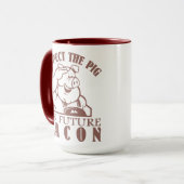 SCHWEIN ZUR BACON-Tasse - wählen Sie Stil & Farbe Tasse (Vorderseite Links)