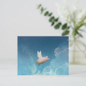 Schwein zur Sternenkarte Postkarte (Stehend Vorderseite)